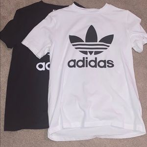 two adidas tshirts